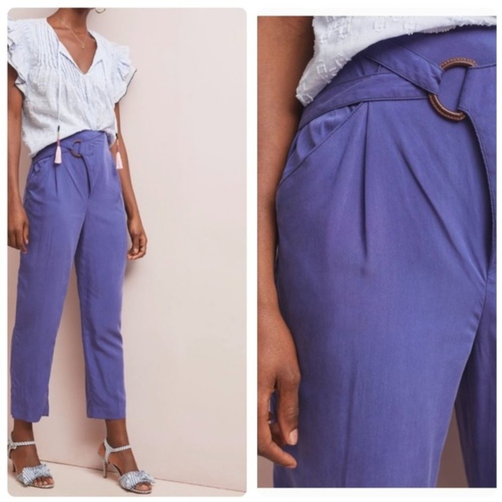 Anthropologie Cupro Wrap Trousers Small New - Picture 5 of 7